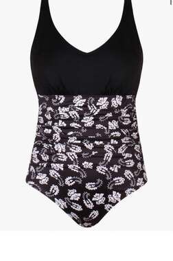 Jinxueer One-Piece Swimsuit Size 24W Ruched Paisley Print